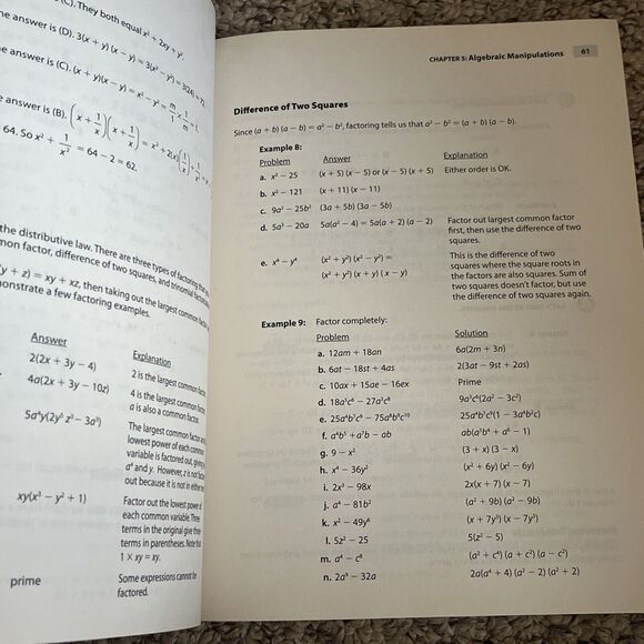 Bob Miller's Math for the New GRE Test Preparation 3rd Edition Paperback - Picture 8 of 8